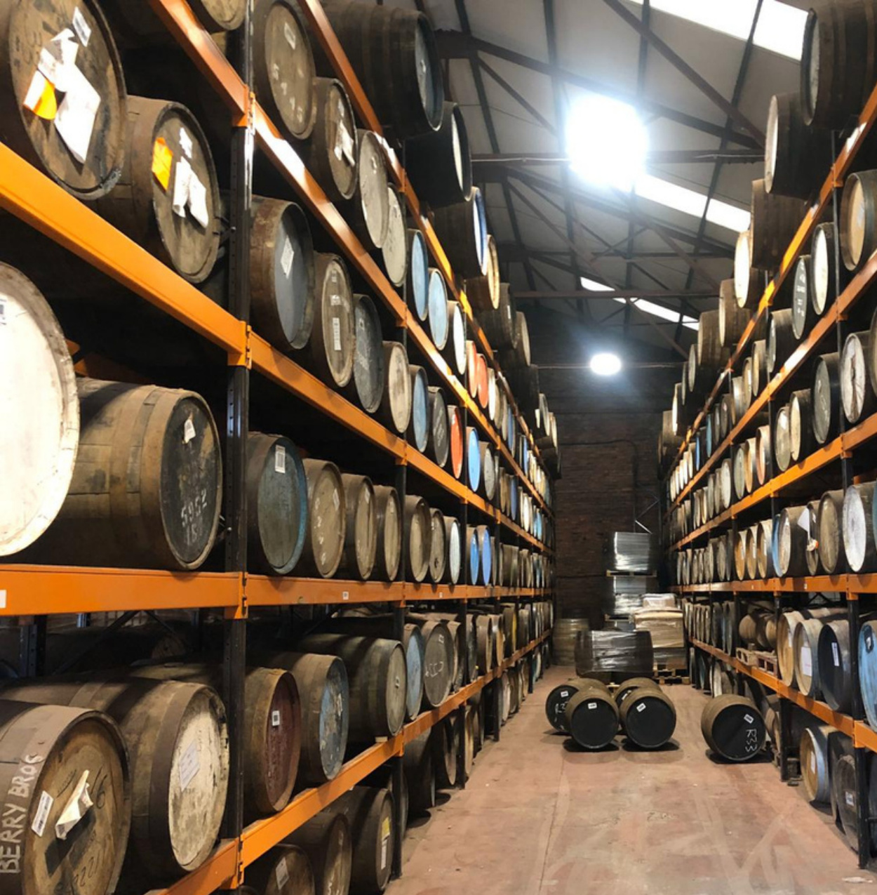 Whisky cask warehouse